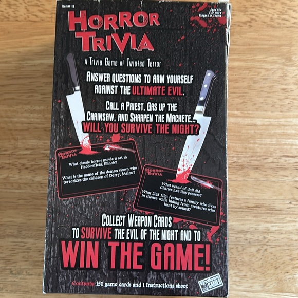 Horror Trivia Game - Picture 2 of 3